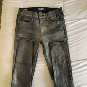 True Religion Halle mid rise coated denim